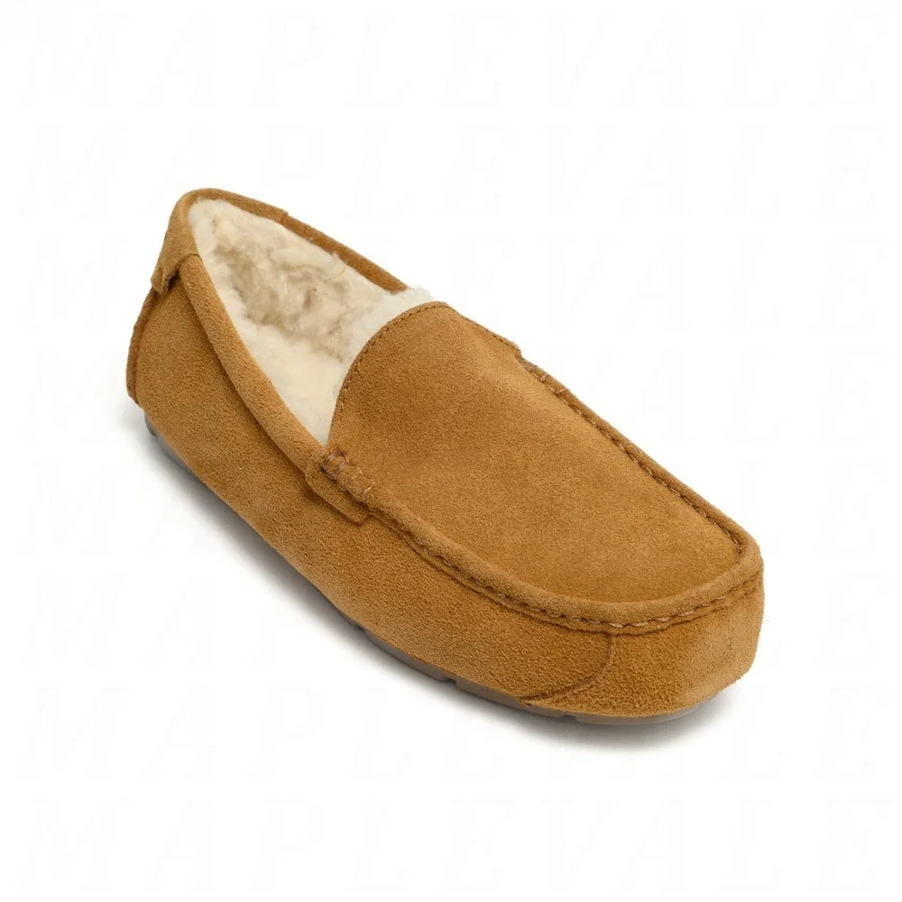 Koolaburra by Ugg Tipton Suede Slippers Men's Sz 10 Chestnut Brown 1105893 NIB